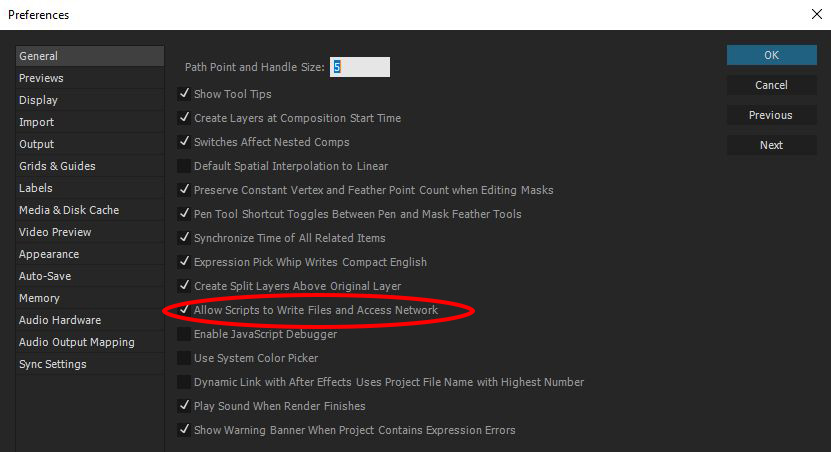 preference générales